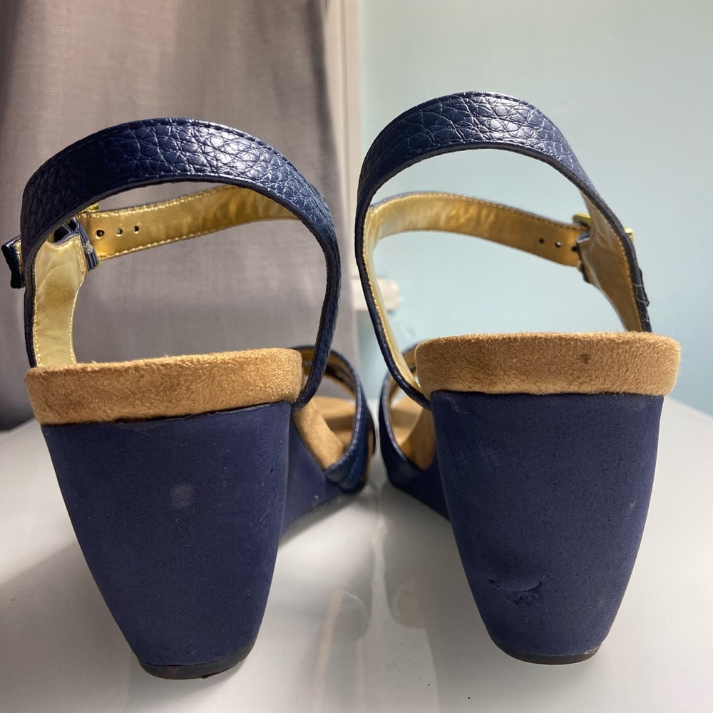 Chaps Navy Wedge - Picture 7 of 10